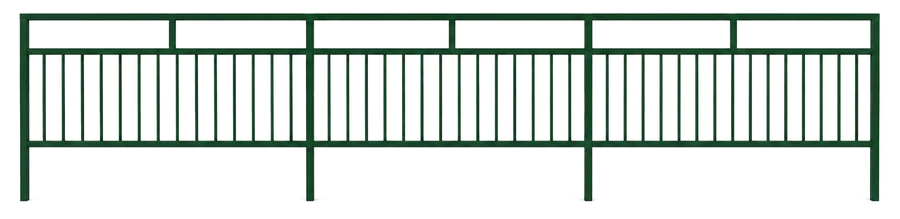 Valla peatonal CONASET verde